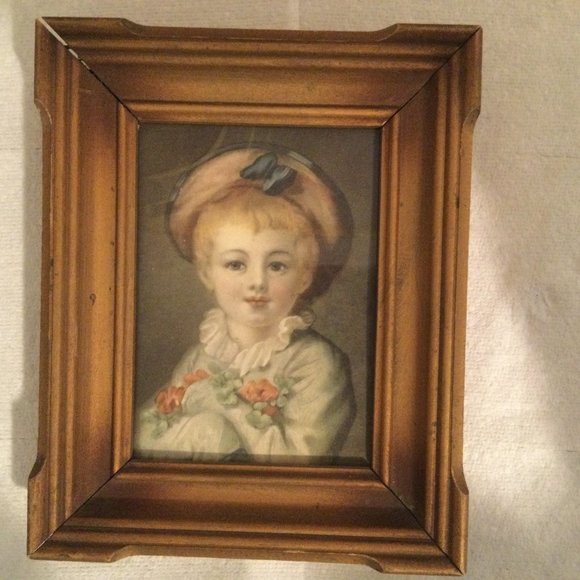 Vintage frame and print French artist Jean Honore Fragonard A Boy as Pierrot s - Picture 1 of 4